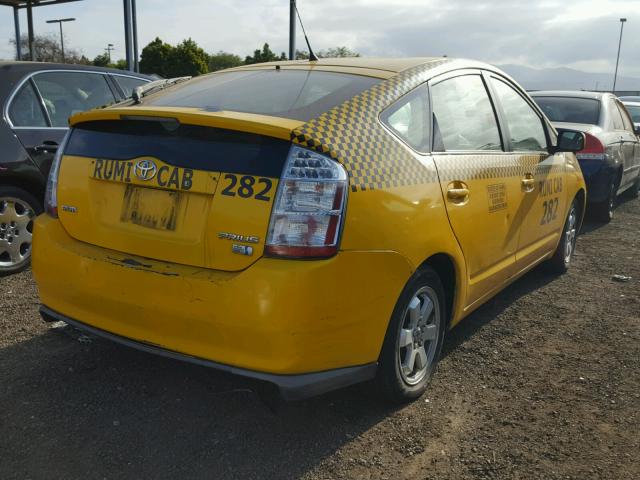 JTDKB20U873294466 - 2007 TOYOTA PRIUS YELLOW photo 4