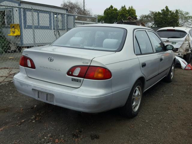 1NXBR12E0YZ409676 - 2000 TOYOTA COROLLA VE SILVER photo 4