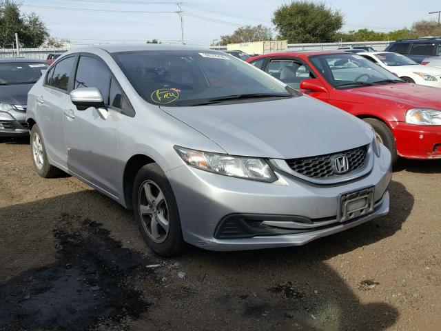 19XFB5F55EE000398 - 2014 HONDA CIVIC NATU SILVER photo 1