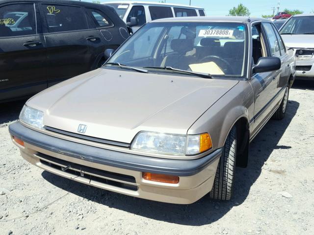 JHMED3658JS017230 - 1988 HONDA CIVIC LX TAN photo 2