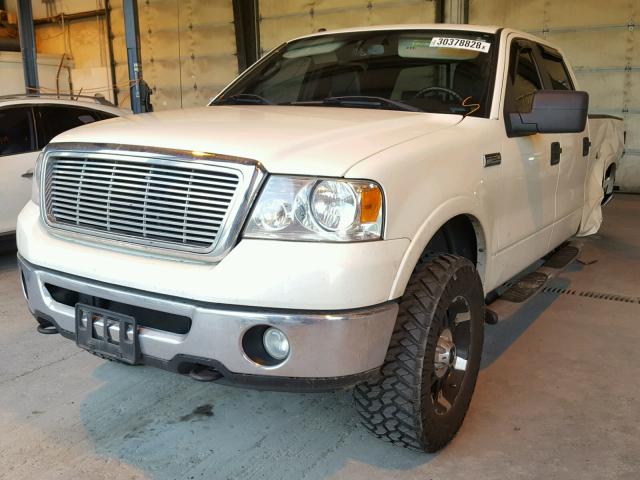 1FTPW14V28FB47566 - 2008 FORD F150 SUPER WHITE photo 2