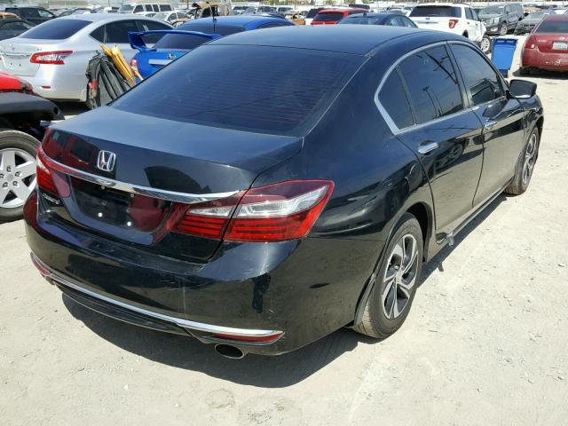 1HGCR2F37HA120482 - 2017 HONDA ACCORD LX BLACK photo 4