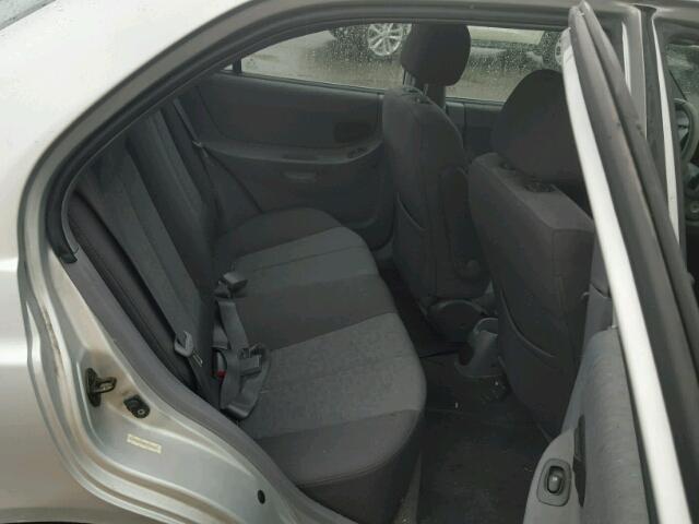 KMHCG45C44U554316 - 2004 HYUNDAI ACCENT GL SILVER photo 6