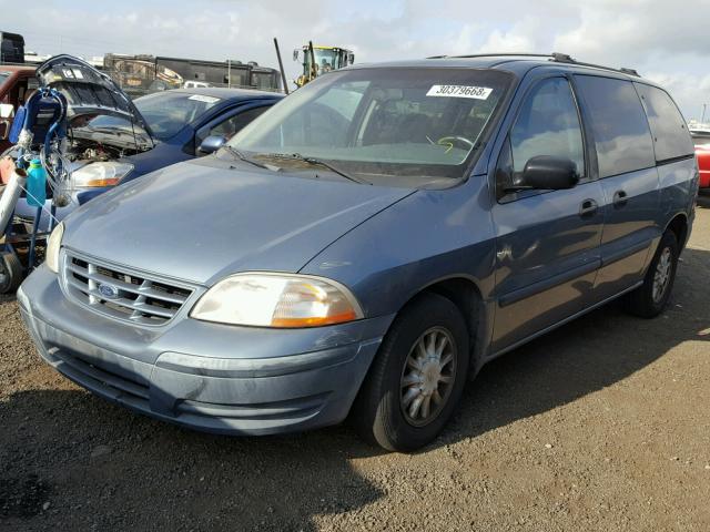 2FMZA5148XBB23102 - 1999 FORD WINDSTAR L BLUE photo 2