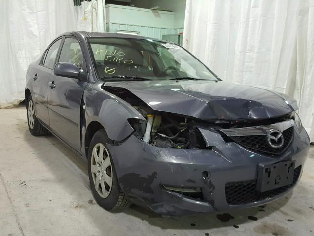 JM1BK12G481813768 - 2008 MAZDA 3 I GRAY photo 1