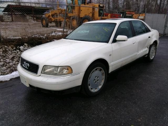 WAUFL54D7YN012086 - 2000 AUDI A8 QUATTRO WHITE photo 2