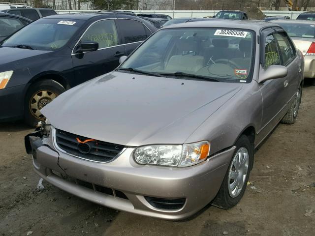 2T1BR12E32C564585 - 2002 TOYOTA COROLLA CE BEIGE photo 2