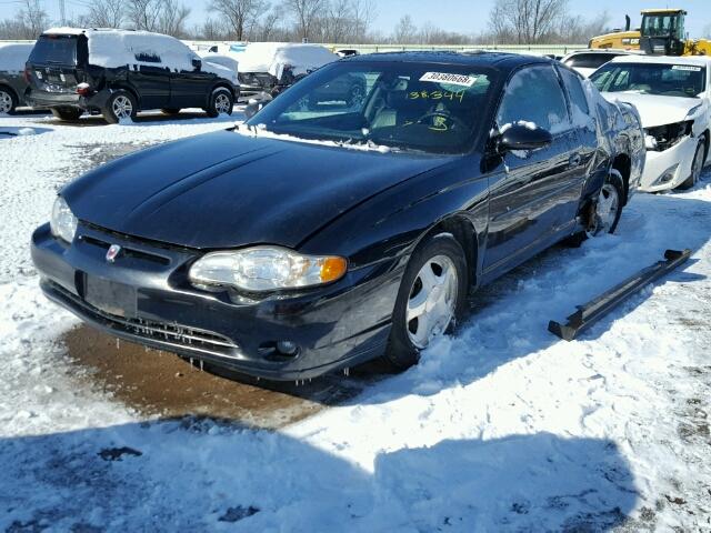 2G1WX15K149449911 - 2004 CHEVROLET MONTE CARL BLACK photo 2