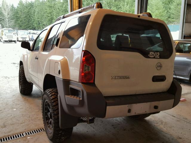 5N1AN0NW3DN824873 - 2013 NISSAN XTERRA X WHITE photo 3