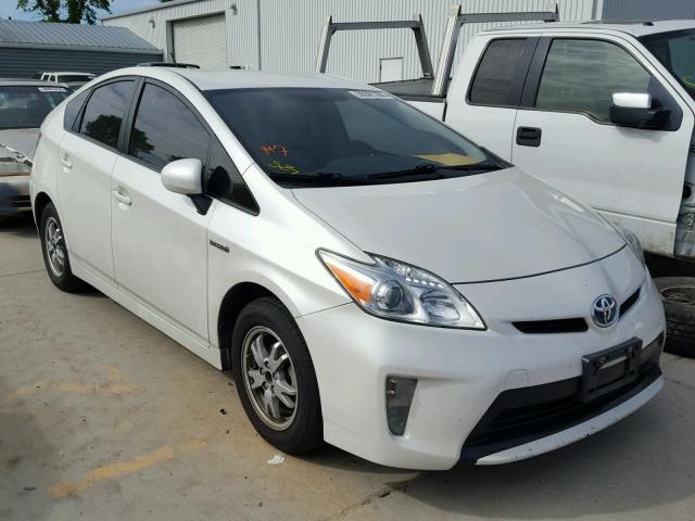 JTDKN3DU1C5505688 - 2012 TOYOTA PRIUS WHITE photo 1