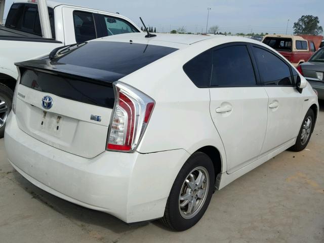 JTDKN3DU1C5505688 - 2012 TOYOTA PRIUS WHITE photo 4