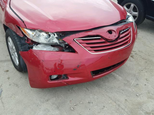 4T1BK46K67U012784 - 2007 TOYOTA CAMRY NEW RED photo 9