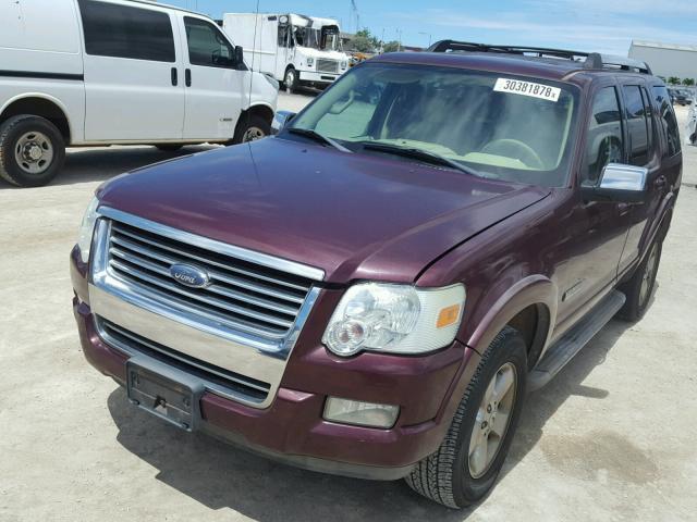 1FMEU75896ZA14819 - 2006 FORD EXPLORER L BURGUNDY photo 2