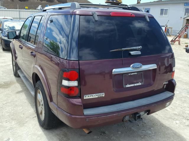 1FMEU75896ZA14819 - 2006 FORD EXPLORER L BURGUNDY photo 3