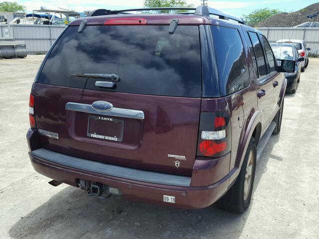 1FMEU75896ZA14819 - 2006 FORD EXPLORER L BURGUNDY photo 4