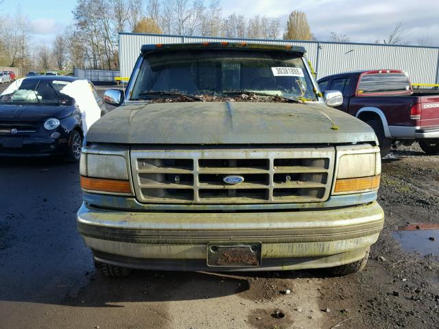 1FTEX15H6PKA19916 - 1993 FORD F150 BLUE photo 9