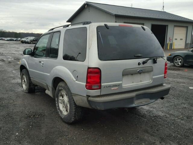 1FMYU70E22UB47536 - 2002 FORD EXPLORER S SILVER photo 3