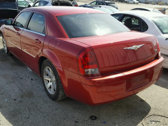 2C3LA43R37H706658 - 2007 CHRYSLER 300 BURGUNDY photo 3