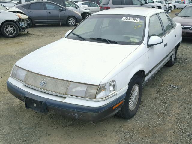 1MECM50U7MG630840 - 1991 MERCURY SABLE GS WHITE photo 2