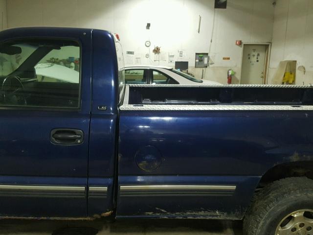 1GCEK14T6XE117489 - 1999 CHEVROLET SILVERADO BLUE photo 9