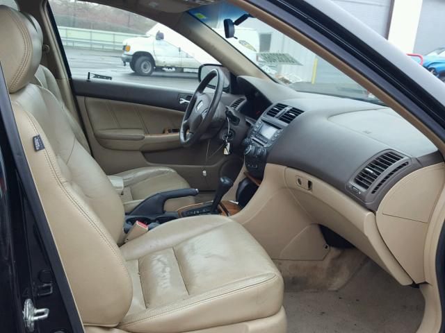 1HGCM66584A088420 - 2004 HONDA ACCORD EX BLACK photo 5