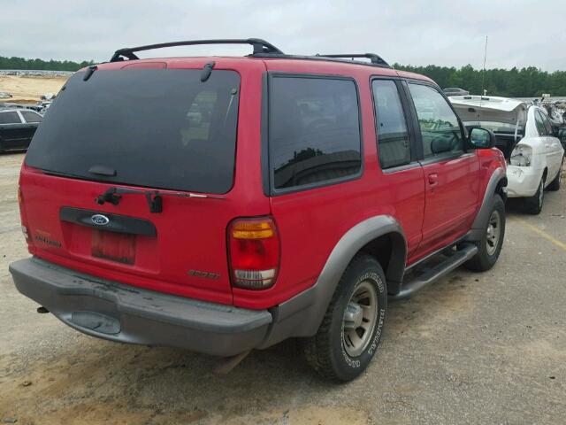 1FMYU22E9XUC05052 - 1999 FORD EXPLORER RED photo 4