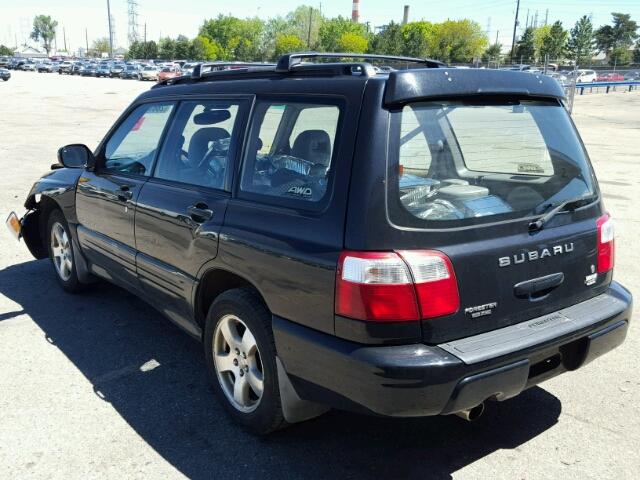 JF1SF65652G750176 - 2002 SUBARU FORESTER S Սև լուսանկար 3