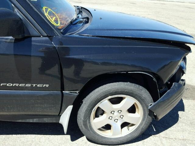 JF1SF65652G750176 - 2002 SUBARU FORESTER S Սև լուսանկար 9