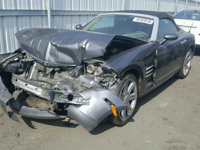 1C3AN65L75X041255 - 2005 CHRYSLER CROSSFIRE GRAY photo 2