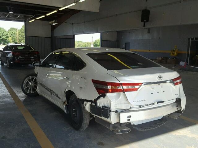 4T1BK1EB5FU137127 - 2015 TOYOTA AVALON XLE 白色 照片 3