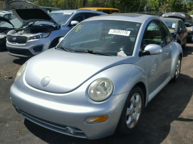 3VWCK21C83M441031 - 2003 VOLKSWAGEN NEW BEETLE GRAY photo 2