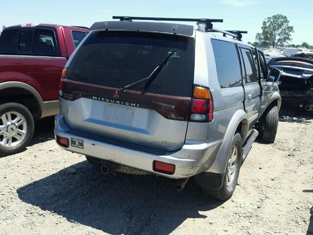 JA4MT41R71P007110 - 2001 MITSUBISHI MONTERO SP SILVER photo 4