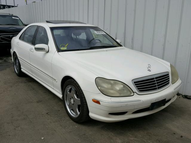 WDBNG75JX2A281277 - 2002 MERCEDES-BENZ S 500 WHITE photo 1