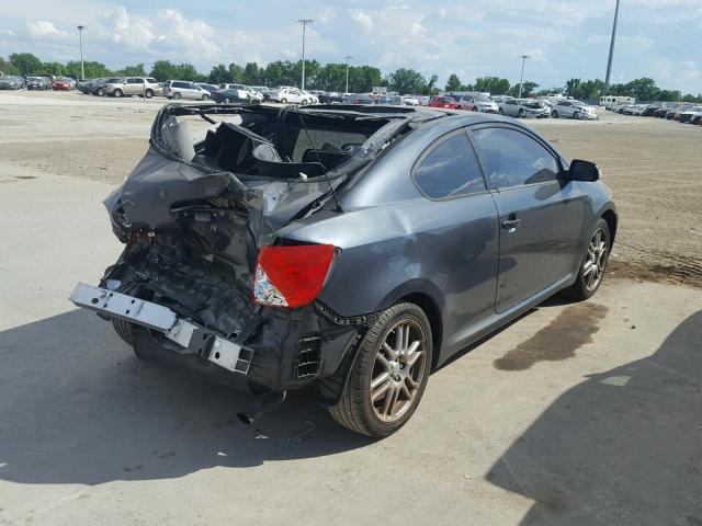 JTKDE177670202808 - 2007 TOYOTA SCION TC GRAY photo 4