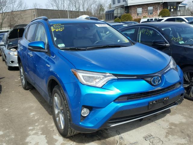 JTMDJREV0HD149200 - 2017 TOYOTA RAV4 HV LI BLUE photo 1