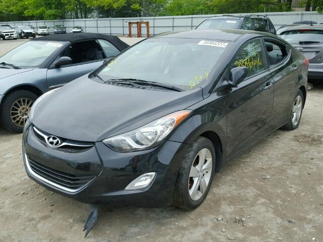 KMHDH4AE9CU313746 - 2012 HYUNDAI ELANTRA GL BLACK photo 2