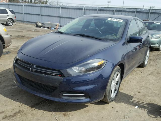 1C3CDFBBXGD623619 - 2016 DODGE DART SXT BLUE photo 2