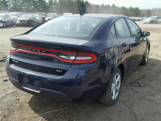 1C3CDFBBXGD623619 - 2016 DODGE DART SXT BLUE photo 4