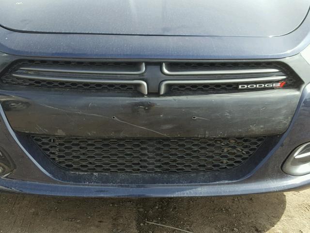 1C3CDFBBXGD623619 - 2016 DODGE DART SXT BLUE photo 9