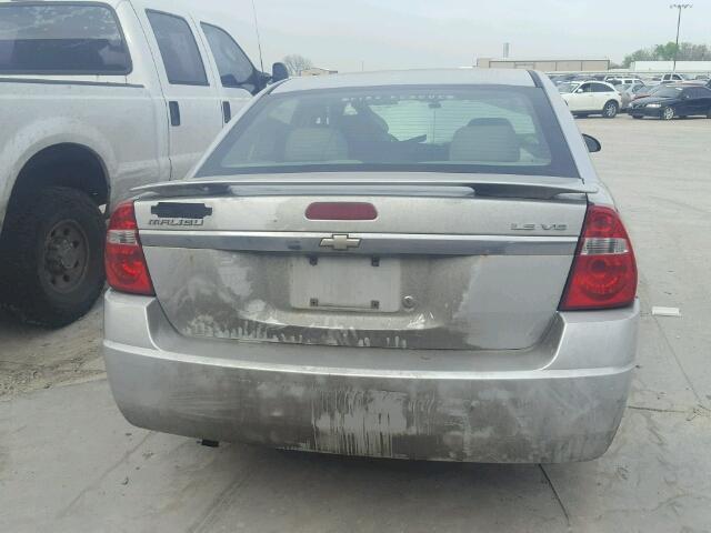 1G1ZT52815F300013 - 2005 CHEVROLET MALIBU LS ვერცხლისფერი ფოტო 10