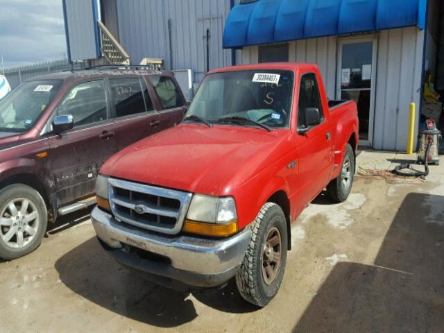1FTYR10C3YPB34948 - 2000 FORD RANGER RED photo 2