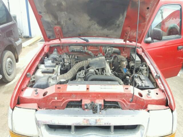 1FTYR10C3YPB34948 - 2000 FORD RANGER RED photo 7