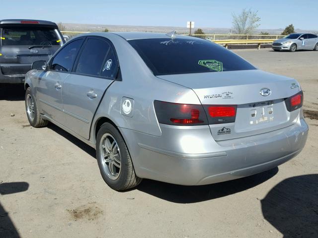 5NPET46C89H444569 - 2009 HYUNDAI SONATA GLS SILVER photo 3