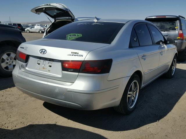 5NPET46C89H444569 - 2009 HYUNDAI SONATA GLS SILVER photo 4