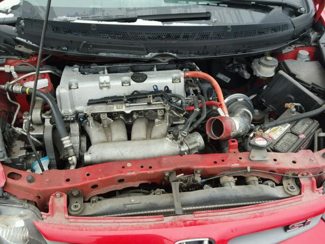 2HGFG21577H709995 - 2007 HONDA CIVIC SI RED photo 7