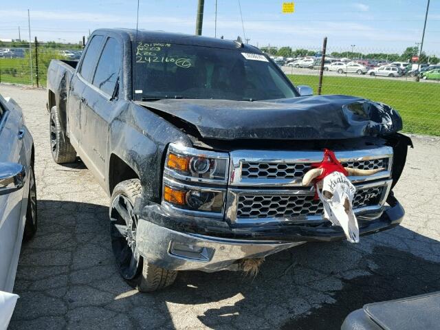 1GCVKSEC9FZ242160 - 2015 CHEVROLET SILVERADO BLACK photo 1