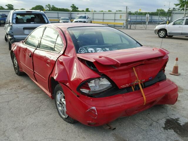 1G2NF52E34M589459 - 2004 PONTIAC GRAND AM S 红色 照片 3