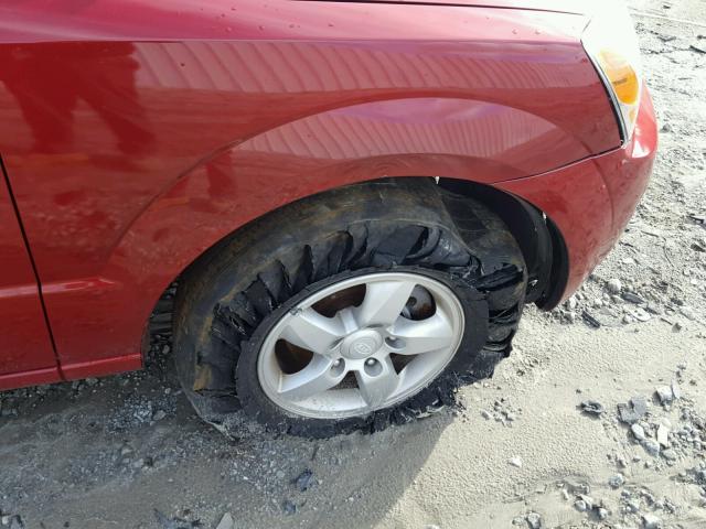 KNDJD735885792440 - 2008 KIA SORENTO EX RED photo 9