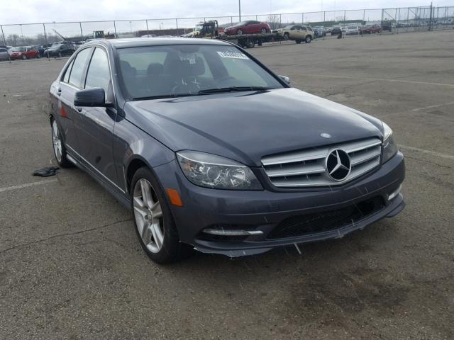 WDDGF8BB4BR165421 - 2011 MERCEDES-BENZ C 300 4MAT GRAY photo 1