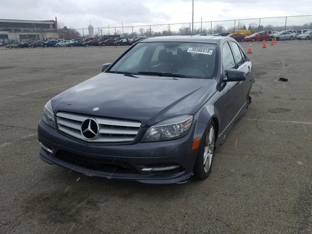 WDDGF8BB4BR165421 - 2011 MERCEDES-BENZ C 300 4MAT GRAY photo 2